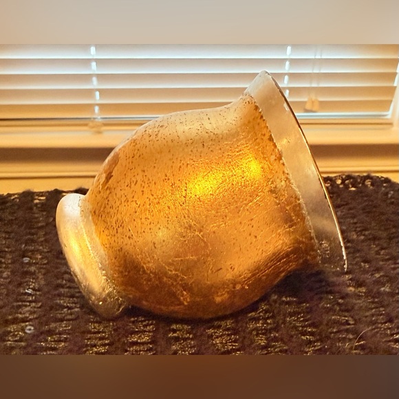 Vintage PartyLite Gold/Silver Mercury Glass Votive Holder - Picture 8 of 15